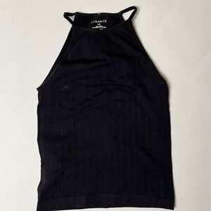 Dynamite Ribbed Black Tank Top